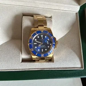 Timex | Accessories | Pascal Design Regal Gold Blue Bezel  display picture 1
